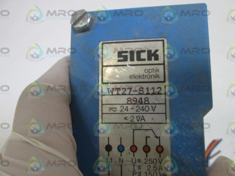 SICK PHOTOELECTRIC SENSOR WT27-S112 UNMP