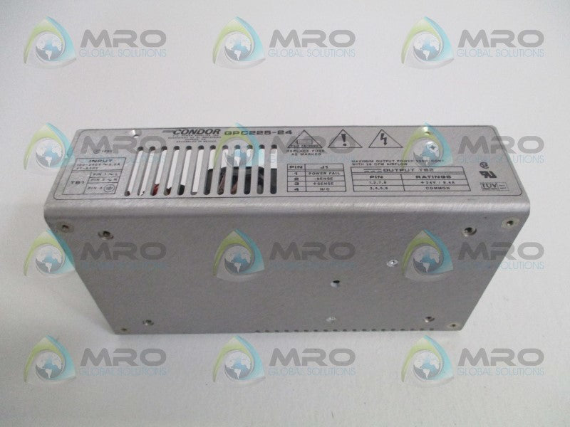 CONDOR GPC225-24 DC POWER SUPPLY  UNMP