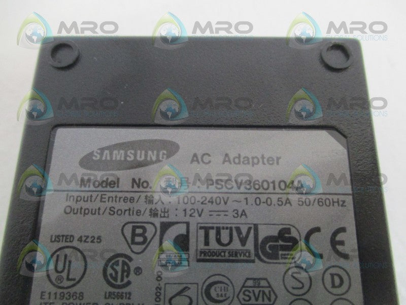 SAMSUNG PSCV360104A AC ADAPTER  NSNP