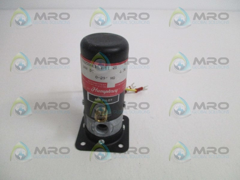 HUMPHREY VA250AE131021A SOLENOID VALVE 0-29"HG  UNMP