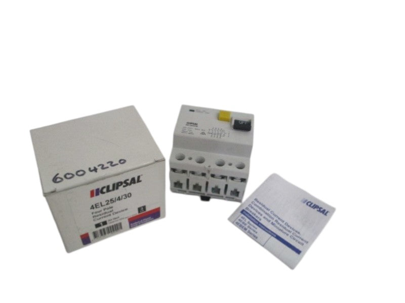 CLIPSAL 4EL25/4/30 FOUR POLE RESIDUAL CURRENT DEVICE  NSMP