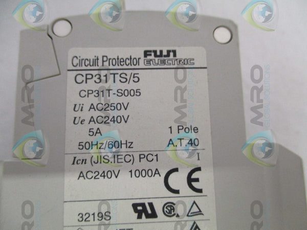 FUJI ELECTRIC CP31TS/5 CIRCUIT BREAKER 5A  NSMP