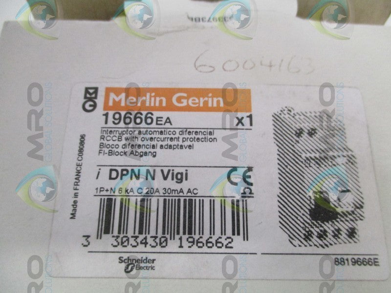 MERLIN GERING 19666 CIRCUIT BREAKER 20A  NSMP