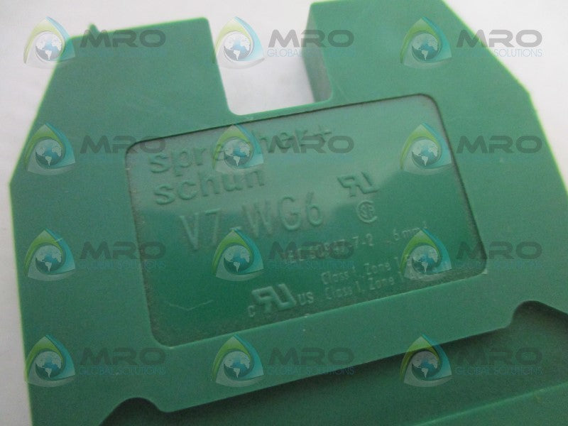 SPRECHER+SCHUH V7-WG6 TERMINAL BLOCK  NSNP