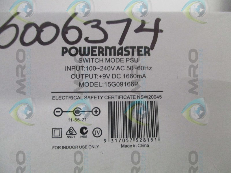 POWERMASTER 15G09166P SWITCH MODE POWER SUPPLY UNIT NSMP