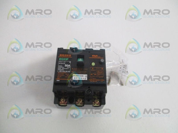 FUJI ELECTRIC EG53E EB3BEF-050C EARTH LEAKAGE BREAKER 50A NSMP