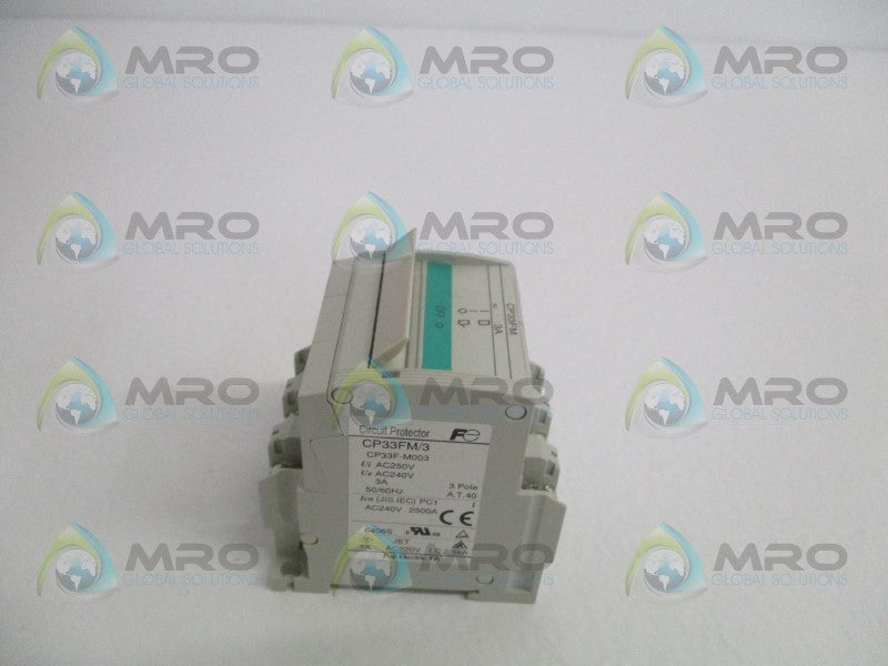 FUJI ELECTRIC CP33FM/3 CIRCUIT PROTECTOR 3A NSMP