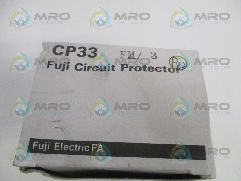 FUJI ELECTRIC CP33FM/3 CIRCUIT PROTECTOR 3A NSMP
