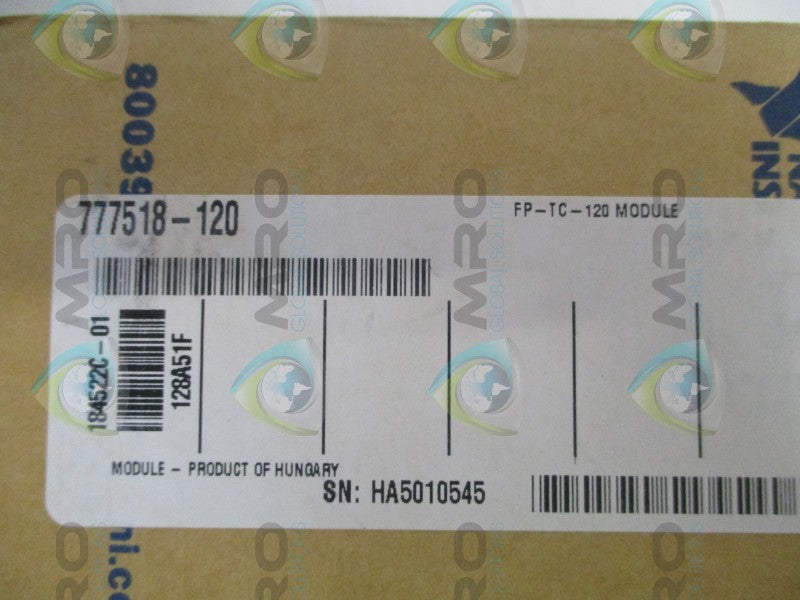 NATIONAL INSTRUMENTS 777518-120 184522C-01 FP-TC-120 MODULE NSFS