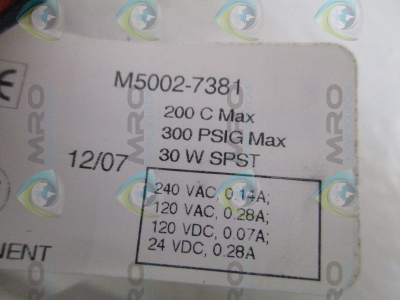 MADISON M5002-7381 FLOW METER NSNP