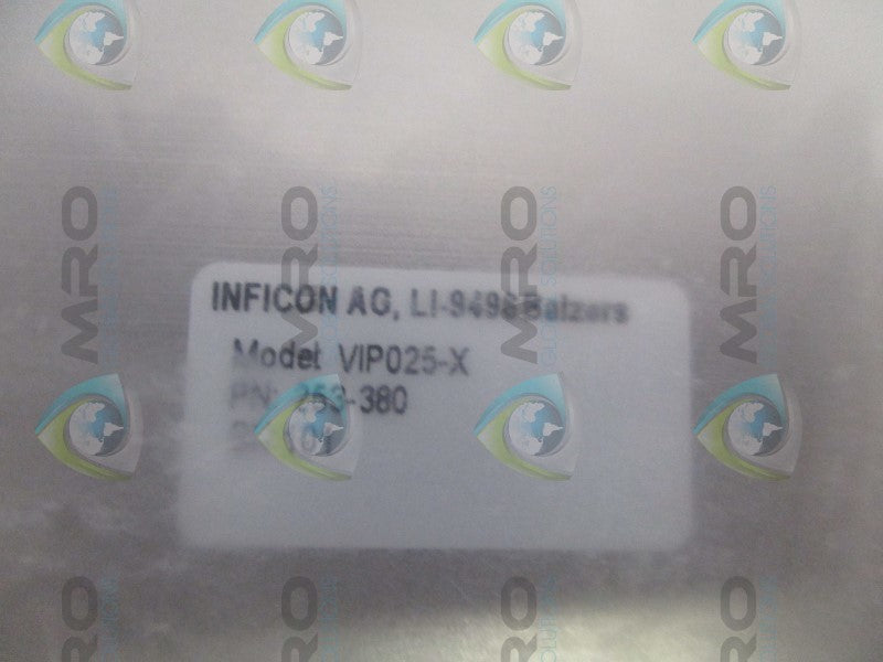 INFICON VIP025-X 253-380 INLINE VALVE NSMP