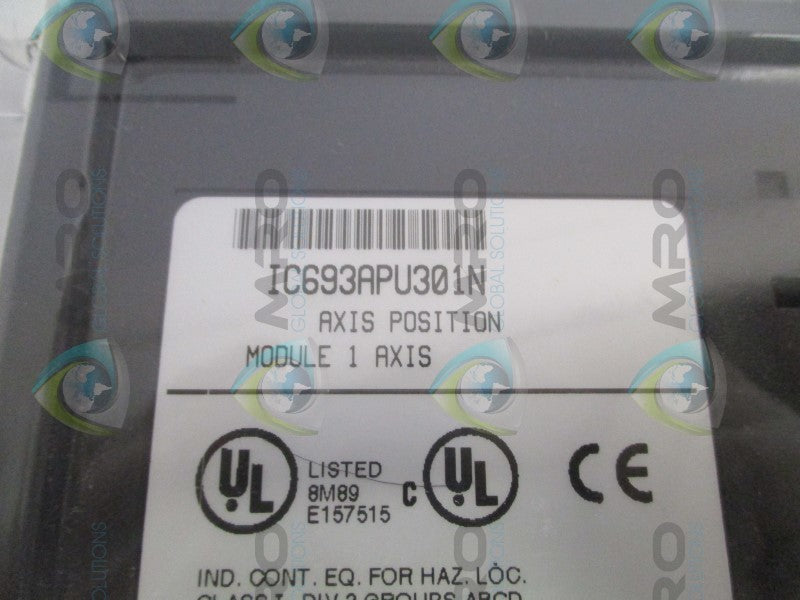 GE FANUC IC693APU301N AXIS POSTION MODULE 1 AXIS ORIGINAL PACKAGE