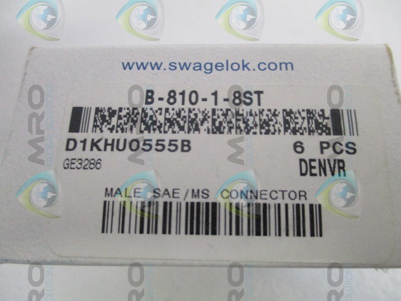 SWAGELOK B-810-1-8ST MALE CONNECTOR NSNP