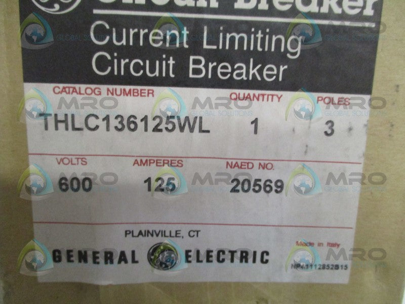 GENERAL ELECTRIC THLC136125WL NSMP