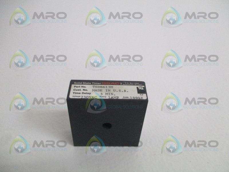 SSAC TSDB613M SOLID STATE TIMER 3MIN. UNMP
