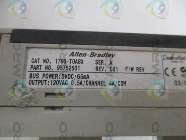 ALLEN BRADLEY 1790-T0A8X SER. A 120VAC NSNP
