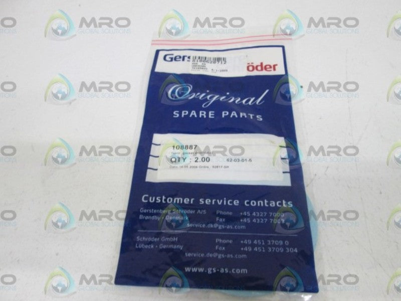 LOT OF 2 GS-AS GASKET 108887 NSMP