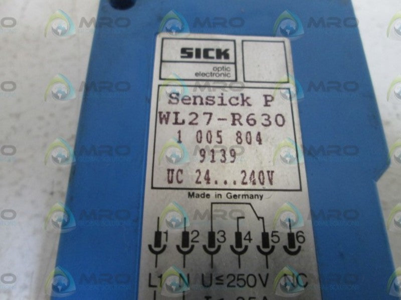 SICK SENSOR WL27-R630 UNMP
