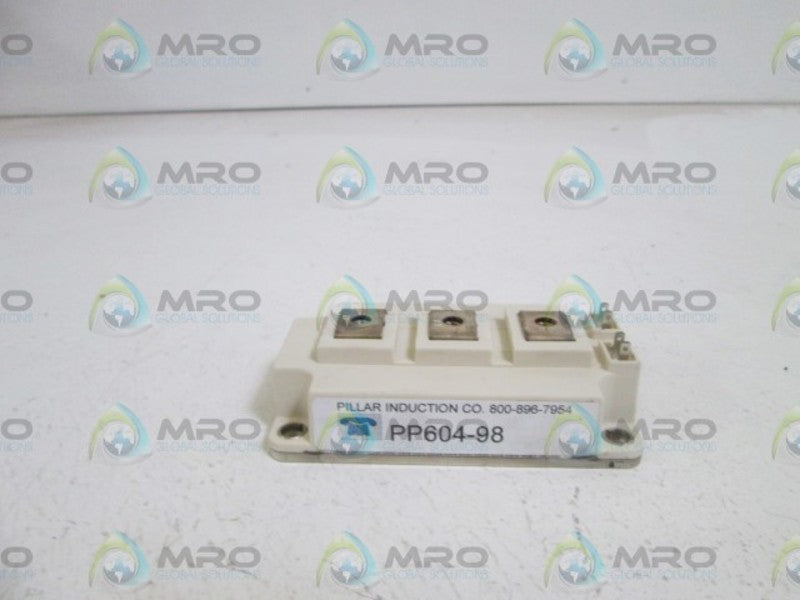 PILLAR INDUCTION CO. TRANSISTOR MODULE PP604-98 UNMP
