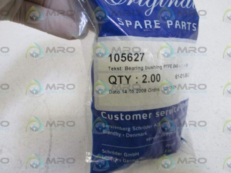 LOT OF 2 GS-AS BEARING BUSHING 105627 NSMP
