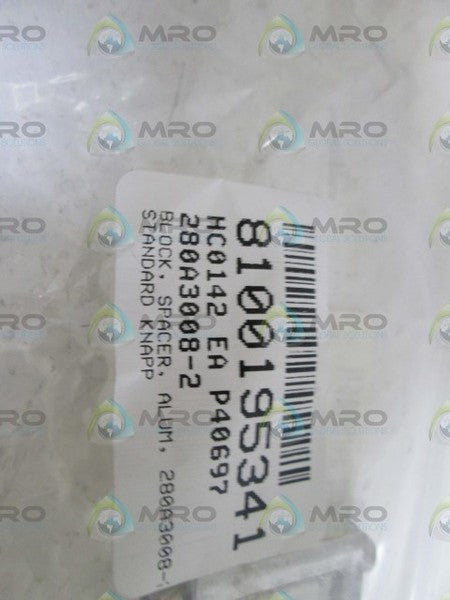 LOT OF 4 BLOCK SPACER 280A3008-2 NSNP IN BAG
