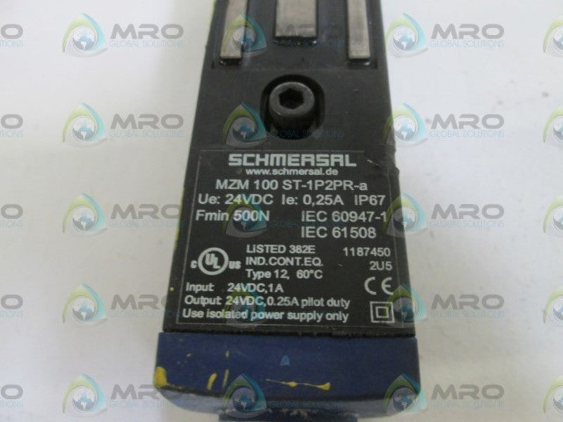 SCHMERSAL ELECTROMAGNETIC INTERLOCK MZM 100 ST-1P2PR-a  UNMP