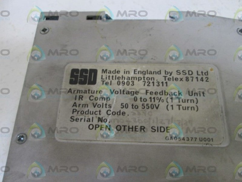 SDD ARMATURE VOLTAGE FEEDBACK UNIT 5590 UNMP