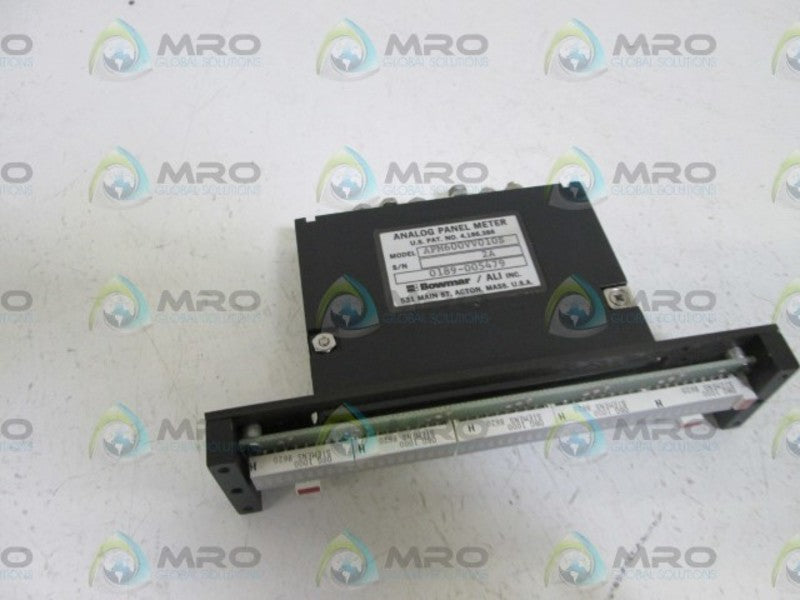 BOWMAR ANALOG PANEL METER APM600VV010S  UNMP