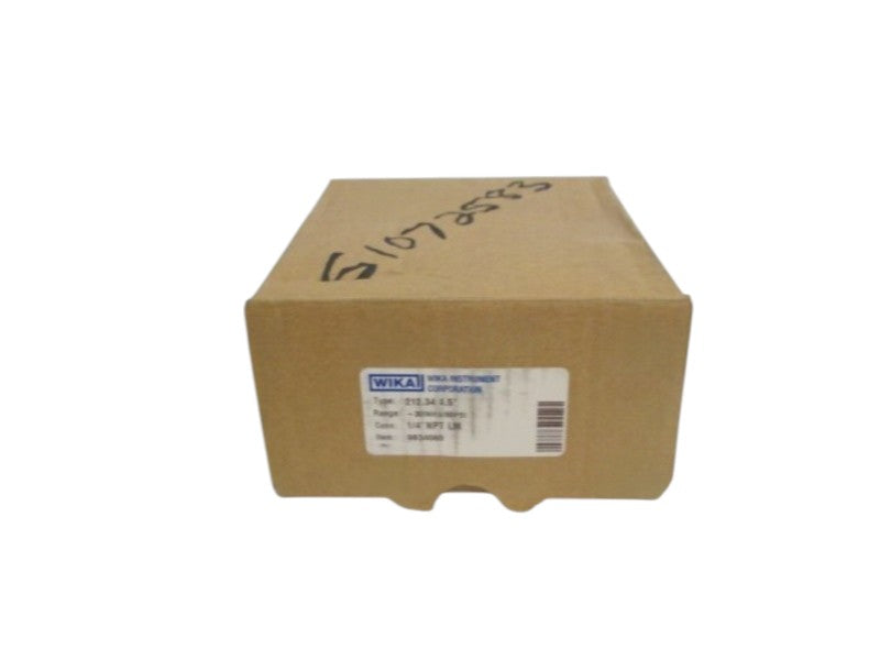 WIKA GAUGE 212.34 4.5" -30INHG/60PSI 1/4" NPT LM 9834060 NSMP