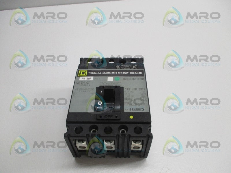 SQUARE D FAL32070 CIRCUIT BREAKER 70A (GRAY)  NSMP
