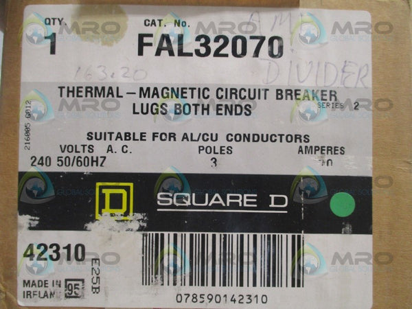 SQUARE D FAL32070 CIRCUIT BREAKER 70A (GRAY)  NSMP