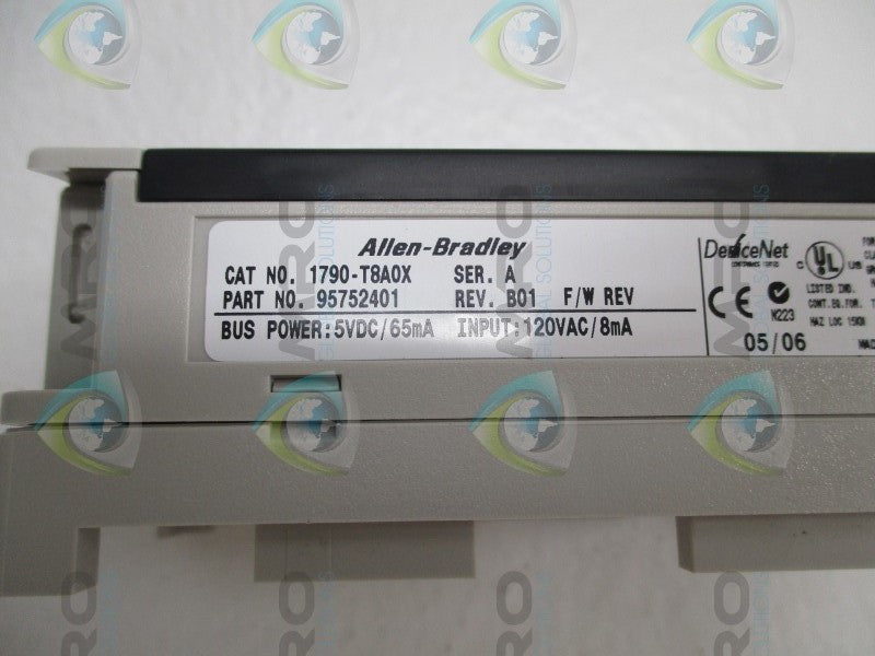 ALLEN BRADLEY CompactBlock 1790-T8A0X SER. A TERMINAL BLOCK  NSNP