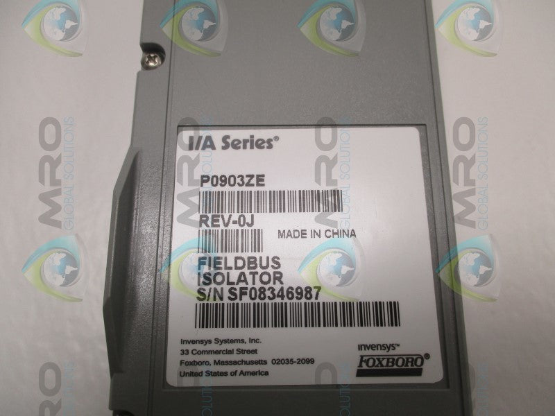 FOXBORO P0903ZE FIELDBUS ISOLATOR  UNMP