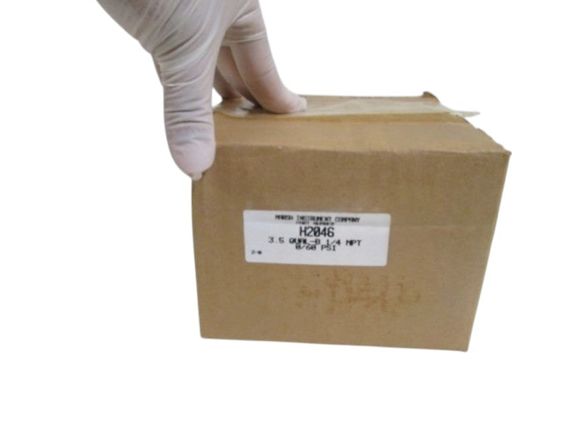 MARSH INSTRUMENT GAUGE 3.5" 1/4 NPT 0-60PSI H2046 NSMP