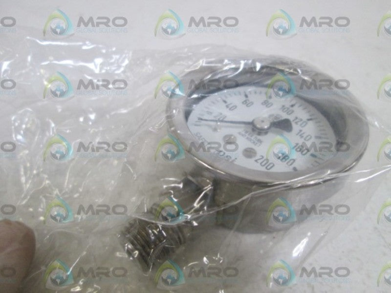 MC DANIEL CONTROLS, INC. GAUGE 1/4" NPT 0-200PSI Q3F NSMP