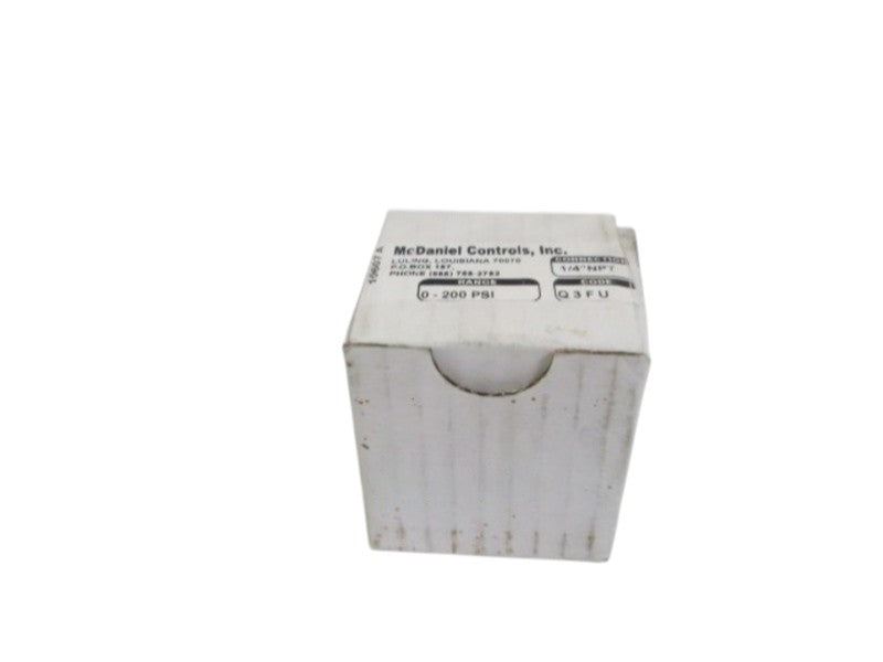 MC DANIEL CONTROLS, INC. GAUGE 1/4" NPT 0-200PSI Q3FU NSMP