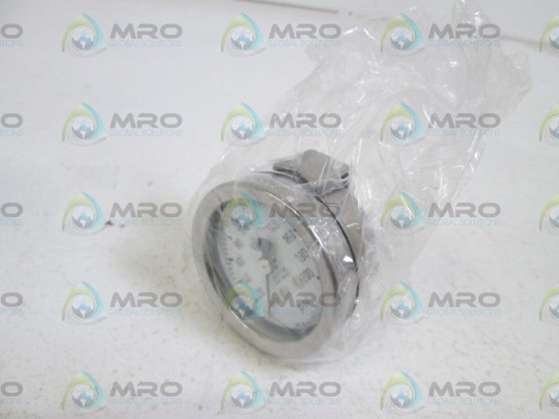 MC DANIEL CONTROLS, INC. GAUGE 1/4" NPT 0-200PSI Q3FU NSMP