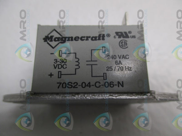 MAGNECRAFT 70S2-04-C-06-N SOLID STATE RELAY 240VAC  NSNP