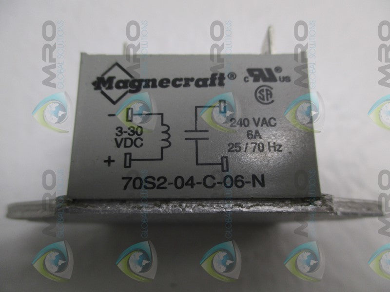 MAGNECRAFT 70S2-04-C-06-N SOLID STATE RELAY 240VAC  NSNP