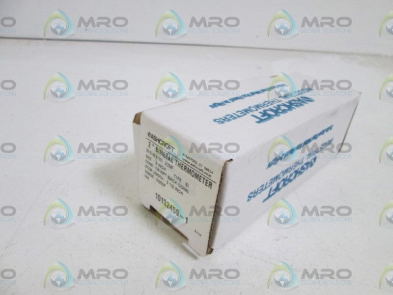 ASHCROFT 20EI60R025-0/250F BIMETAL THERMOMETER 2-1/2" STEM  NSMP