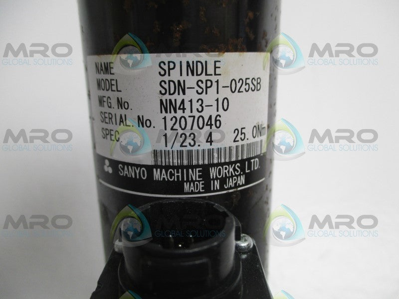 SANYO SDN-SP1-025SB SDN-ST1-025A NUTRUNNER SPINDLE  UNMP