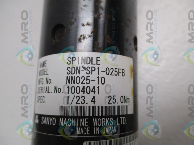 SANYO SDN-SP1-025FB SDN-FT1-025A NUTRUNNER SPINDLE  UNMP