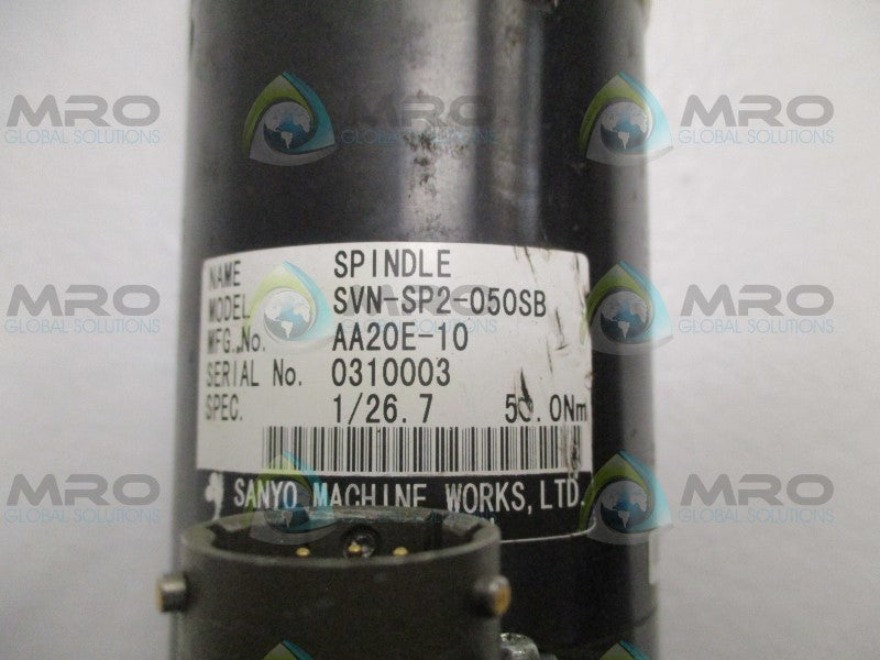 SANYO SVN-SP2-050SB SVN-ST-050 NUTRUNNER SPINDLE  UNMP