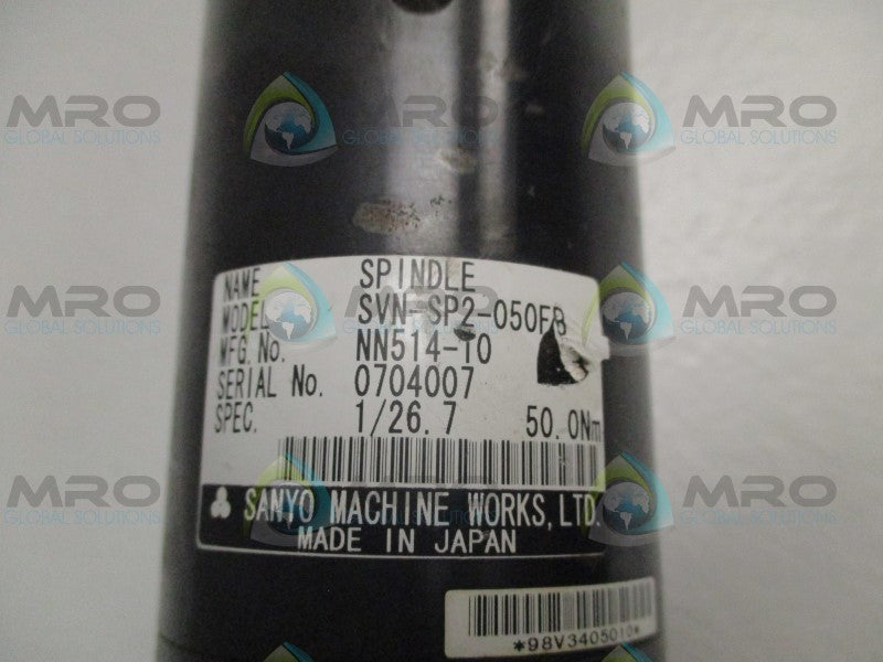 SANYO SVN-SP2-050FB SVN-ST-050B NUTRUNNER SPINDLE  UNMP