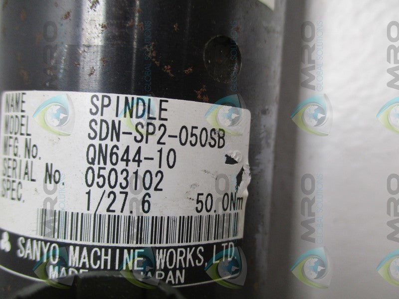 SANYO SDN-SP2-050SB SDN-ST-050A NUTRUNNER SPINDLE  UNMP