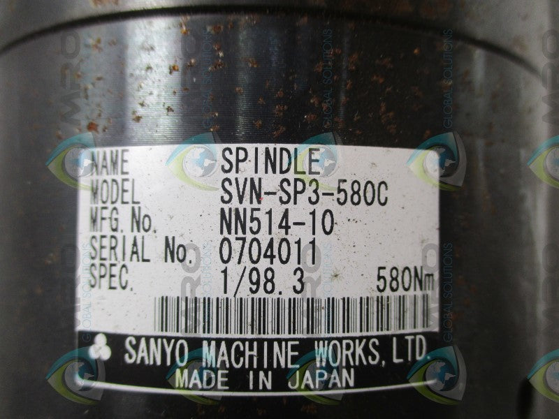 SANYO SVN-SP3-580C SVN-ST-580B NUTRUNNER SPINDLE  UNMP