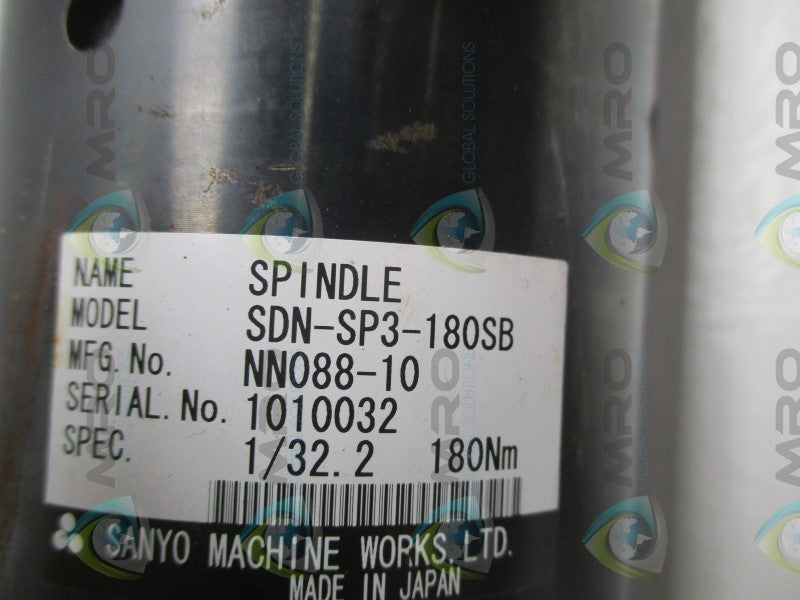 SANYO SDN-SP3-180SB SDN-ST-180B NUTRUNNER SPINDLE  UNMP