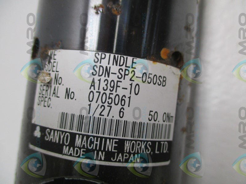 SANYO SDN-SP2-050SB SDN-ST-050B NUTRUNNER SPINDLE  UNMP