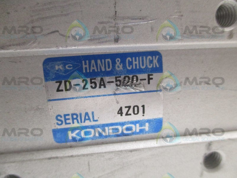KONDOH ZD-25A-500-F GUIDED CYLINDER  NSNP