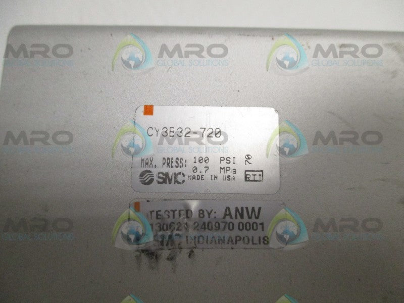 SMC CY3B32-720 RODLESS CYLINDER  NSNP